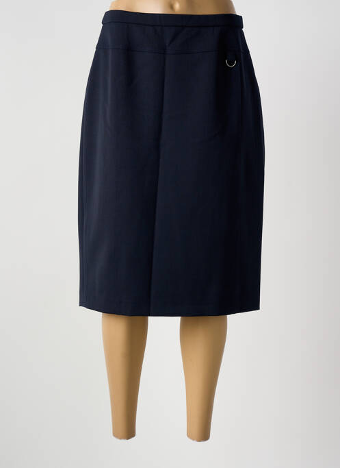 Jupe mi-longue bleu GUY DUBOUIS femme