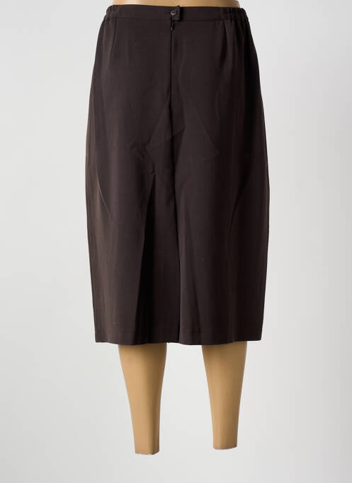 Jupe mi-longue marron GUY DUBOUIS femme