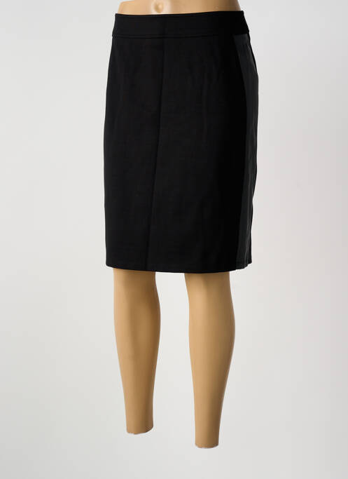 Jupe mi-longue noir GUY DUBOUIS femme