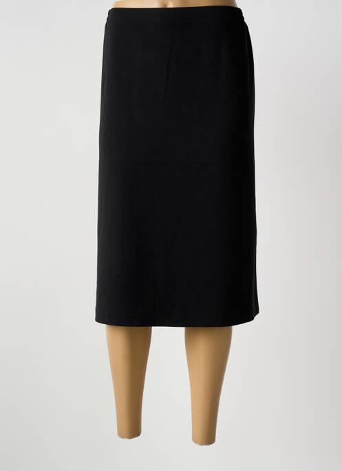 Jupe mi-longue noir GUY DUBOUIS femme