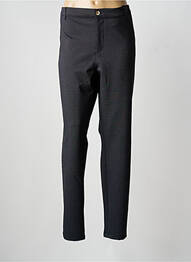 Pantalon chino fermeture zippée sous rabat boutonné taille normale noir WALTRON femme