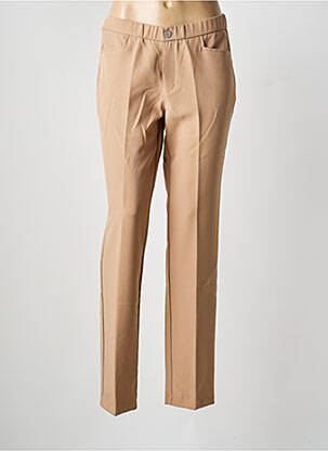 Pantalon slim taille haute taille haute marron WALTRON femme