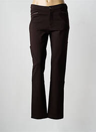 Pantalon slim stretch taille normale marron WALTRON femme