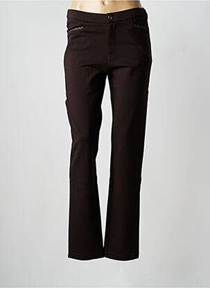 Pantalon slim stretch taille normale marron WALTRON femme