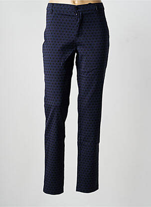 Pantalon slim stretch taille normale bleu WALTRON femme