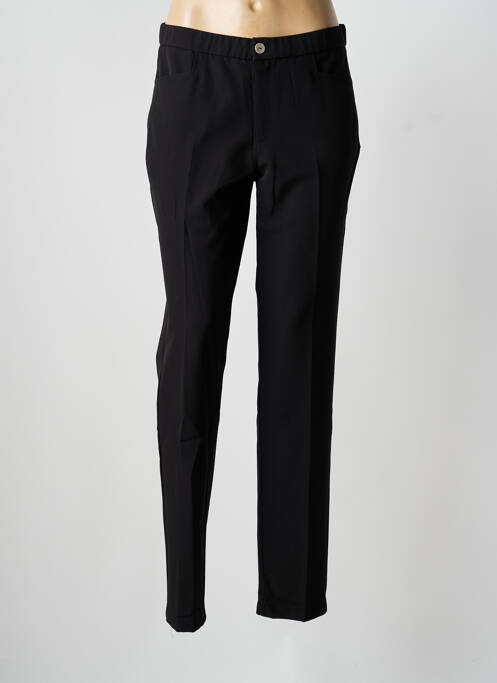 Pantalon slim taille élastique taille haute noir WALTRON femme