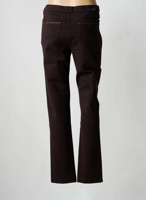 Pantalon slim stretch taille normale marron WALTRON femme