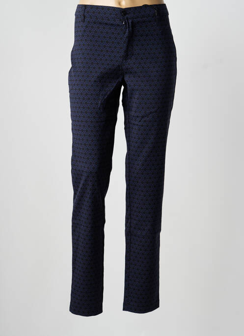 Pantalon slim stretch taille normale bleu WALTRON femme