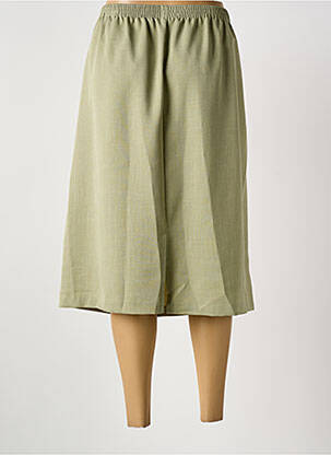 Jupe mi-longue coupe droite vert GRIFFON femme