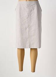 Jupe mi-longue coupe droite beige GRIFFON femme