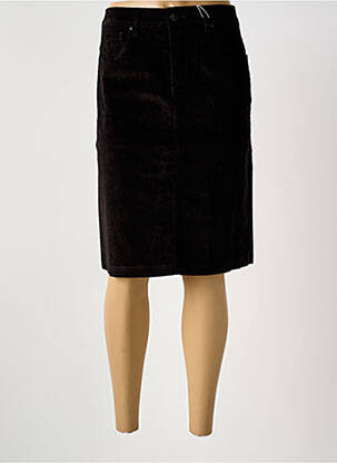 Jupe mi-longue stretch noir GRIFFON femme