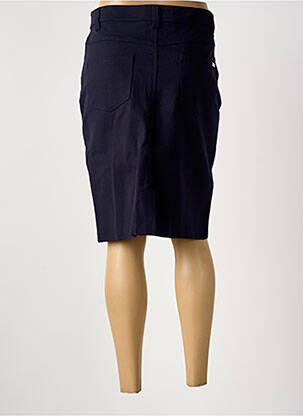 Jupe mi-longue stretch bleu GRIFFON femme