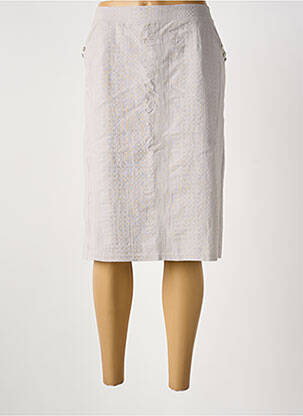 Jupe mi-longue beige GRIFFON femme