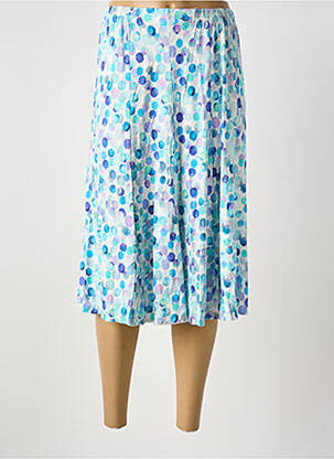 Jupe mi-longue bleu GRIFFON femme