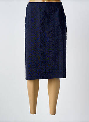 Jupe mi-longue bleu GRIFFON femme