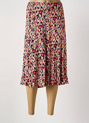 Jupe mi-longue noir GRIFFON femme