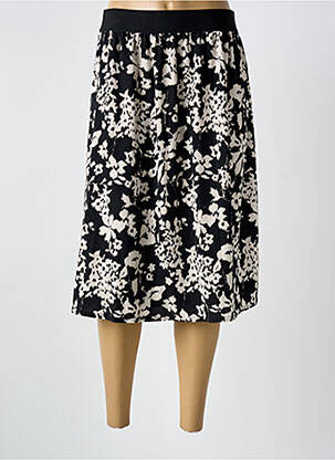 Jupe mi-longue noir GRIFFON femme