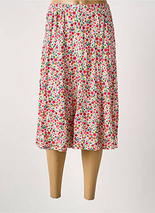 Jupe mi-longue rose GRIFFON femme
