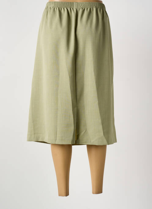 Jupe mi-longue coupe droite vert GRIFFON femme