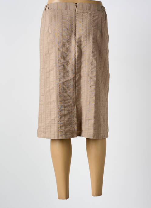 Jupe mi-longue beige GRIFFON femme