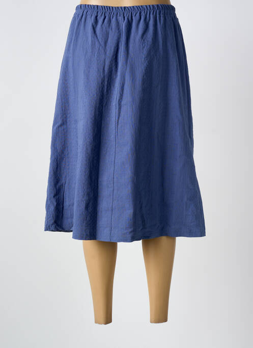 Jupe mi-longue bleu GRIFFON femme