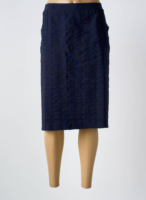 Jupe mi-longue bleu GRIFFON femme