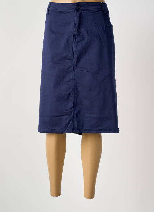 Jupe mi-longue bleu GRIFFON femme