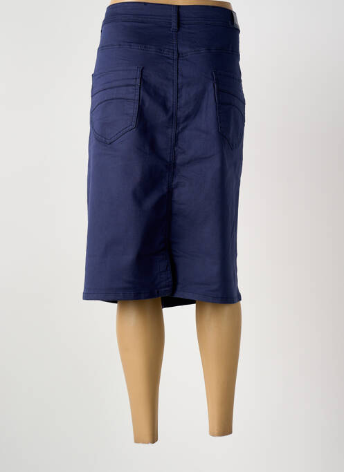 Jupe mi-longue bleu GRIFFON femme