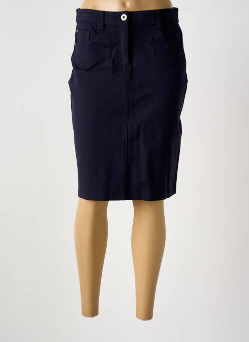 Jupe mi-longue bleu GRIFFON femme