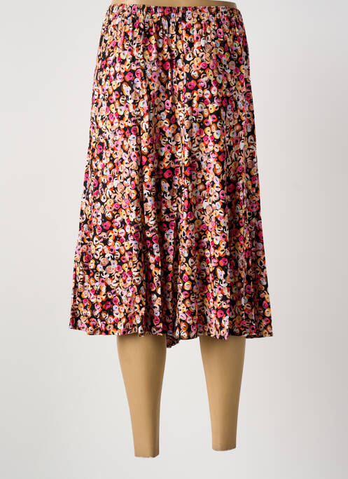 Jupe mi-longue noir GRIFFON femme