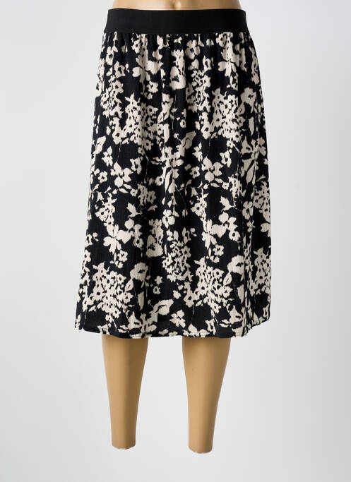 Jupe mi-longue noir GRIFFON femme