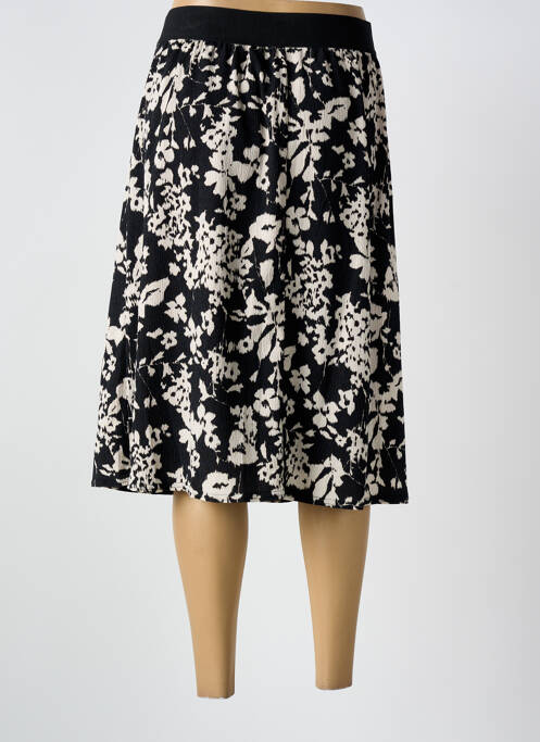 Jupe mi-longue noir GRIFFON femme