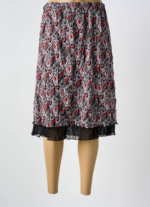 Jupe mi-longue noir GRIFFON femme