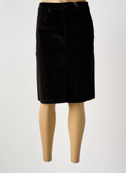 Jupe mi-longue noir GRIFFON femme