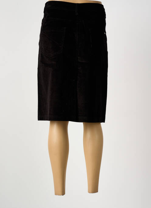 Jupe mi-longue noir GRIFFON femme