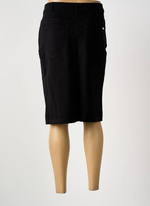 Jupe mi-longue noir GRIFFON femme