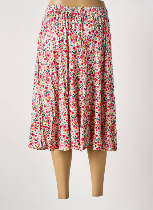 Jupe mi-longue rose GRIFFON femme