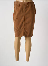 Jupe mi-longue taille normale marron CONCEPT K femme