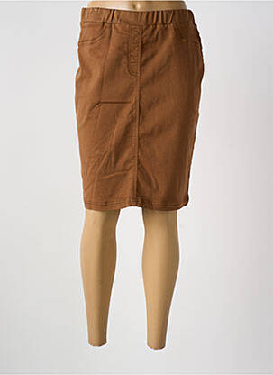 Jupe mi-longue taille normale marron CONCEPT K femme