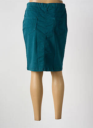 Jupe mi-longue stretch bleu CONCEPT K femme
