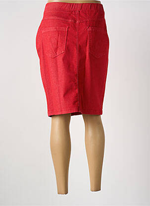 Jupe mi-longue stretch rouge CONCEPT K femme