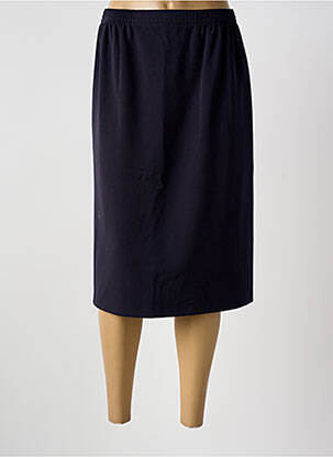 Jupe mi-longue stretch bleu GRIFFON femme