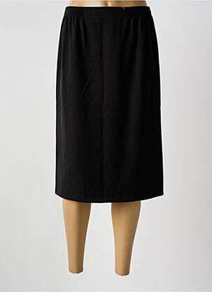 Jupe mi-longue stretch noir GRIFFON femme