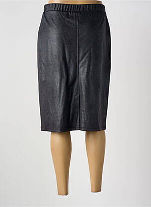 Jupe mi-longue stretch noir GUY DUBOUIS femme
