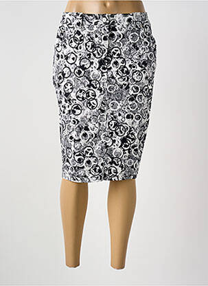 Jupe mi-longue taille normale noir GUY DUBOUIS femme