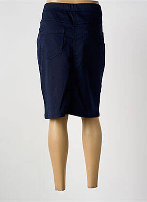 Jupe mi-longue stretch bleu CONCEPT K femme