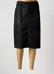 Jupe mi-longue coupe droite noir GUY DUBOUIS femme