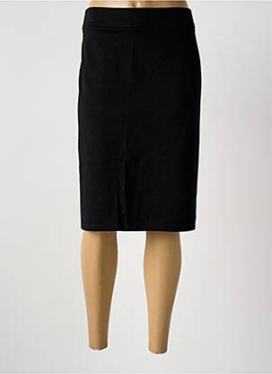 Jupe mi-longue coupe droite noir GUY DUBOUIS femme