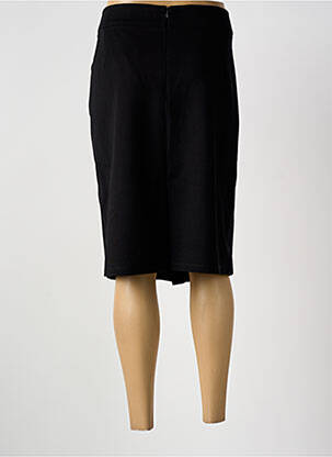 Jupe mi-longue stretch noir GUY DUBOUIS femme
