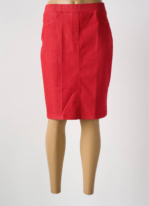 Jupe mi-longue taille normale rouge CONCEPT K femme